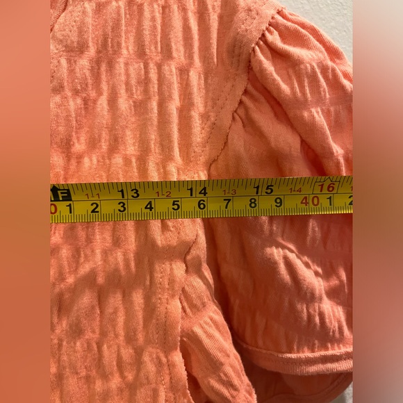 NWT - We the Free - Free People Sugar Cube Tee up n Burnt Coral - Size small - Picture 7 of 8